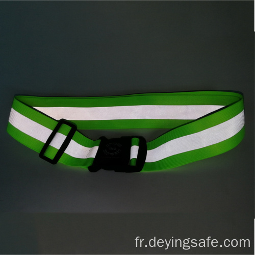 Ceinture élastique avec sangles réfléchissantes pour courir et marcher